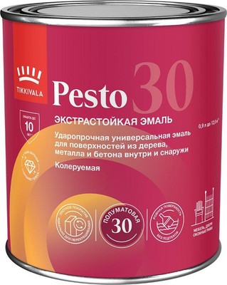 Краска Tikkivala Pesto 30 А (900мл, полуматовый)