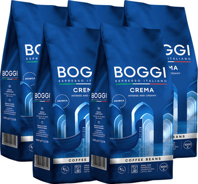 Кофе в зернах Boggi  Crema (5х1кг)