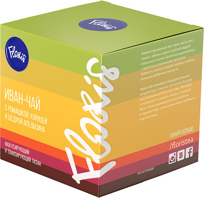 Чайный напиток Floris Иван-чай с ромашкой, корицей и цедрой апельсина (50г)