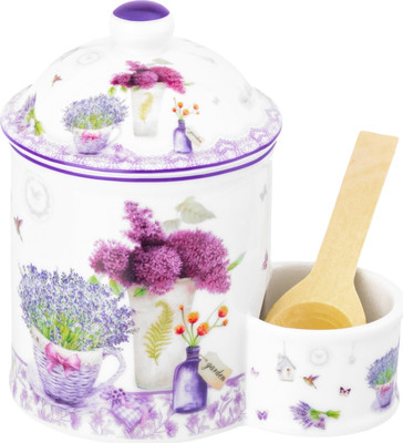 Емкость для хранения Elan Gallery Лаванда / 420723 (New Bone China)