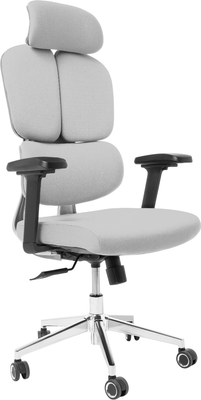 Кресло геймерское Jiqiao R6001-ЧС (черный/серый)