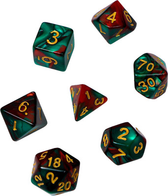 Набор кубиков для настольной игры Время игры Дайсы для ДнД / 9891848 (7шт)