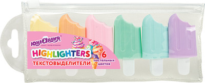 Набор маркеров Юнландия Сладкие истории / 152511 (6цв)