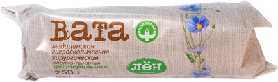 Вата Медватфарм Н/СТ хлопково-льняная+ (250г)