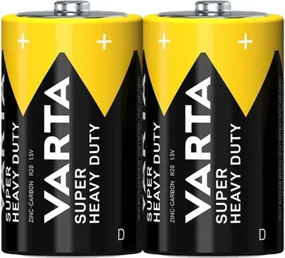 Комплект батареек Varta Superlife Heavy Duty D/R20 SP2 / 2020101302 (2шт)