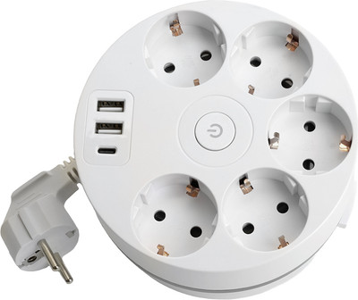 Удлинитель Stekker 49591 (2.5м, белый)