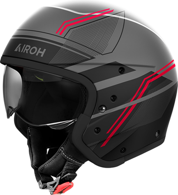 Мотошлем Airoh J110 Slim J1S55-L (L, красный матовый)