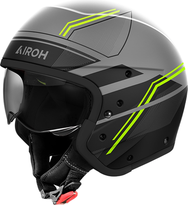 Мотошлем Airoh J110 Slim J1S31-M (M, желтый матовый)