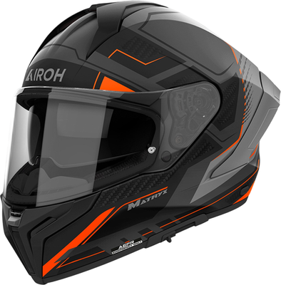 Мотошлем Airoh Matryx Rocket MXRK32-M (M, оранжевый матовый)