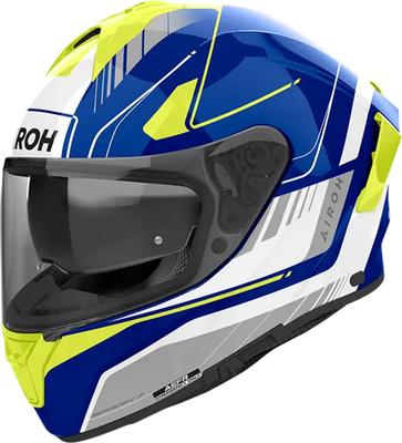 Мотошлем Airoh Spark 2 Chrono SP2C18-L (L, синий/желтый глянец)