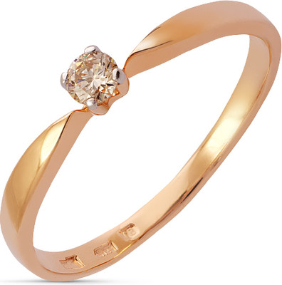 Кольцо из желтого золота Кристалл CC63700226773 0045 (р.17, с бриллиантом)