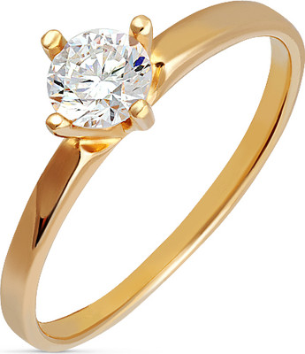 Кольцо из желтого золота Кристалл CI03700226773 0031 (р.16, с фианитом)