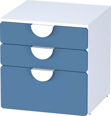 Комод Mebelain Пикси 3 ящика  (озорной василек)