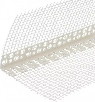 Уголок штукатурный Profigips ПВХ арочный с армирующей сеткой 100x150x2500мм