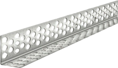 Уголок штукатурный Profigips Перфорированный алюминиевый с тиснением 30х30x2500мм 0.4мм (30х30x2500мм)
