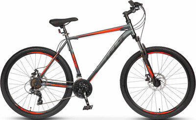 Велосипед STELS Navigator-700 MD 27.5 (19, серый/красный, разобранный, в коробке)