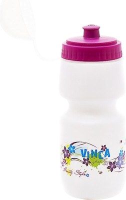 Фляга для велосипеда Vinca Sport VSB 50 цветы (500мл, белый)