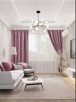 Комплект штор Mio Tesoro Мрамор 150x270 (2шт, пыльная роза)