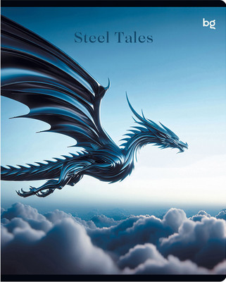 Тетрадь BG Сталь / Т5ск48_лм_вл_к 63537 (48л, клетка, матовая ламинация, выборочный лак)