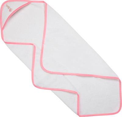 Полотенце с капюшоном Primavelle Lovely 90х90 / 616329090-26в (вышивка розовая)