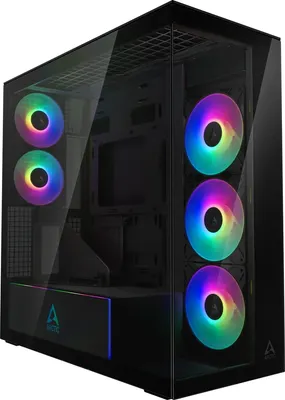 Корпус для компьютера Arctic Xtender VG ACPCC00019A (черный/стекло, без БП)