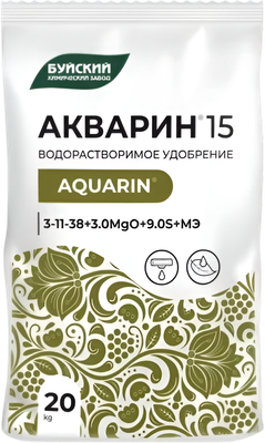 Удобрение Акварин Водорастворимое КМУ 3-11-38+ТЕ (20кг)