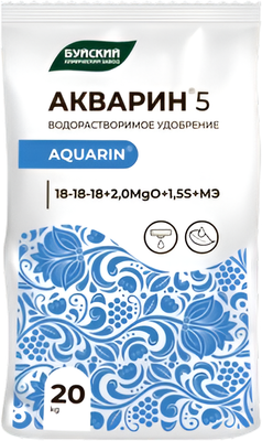 Удобрение Акварин Водорастворимое КМУ 18-18-18+ТЕ (20кг)