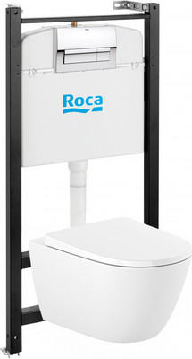 Унитаз подвесной с инсталляцией Roca ONA ZRU9310392