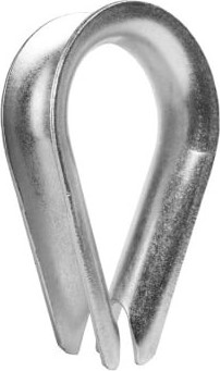 Коуш для канатов TOR 36.0мм DIN 6899 тип B (D) / 1050155