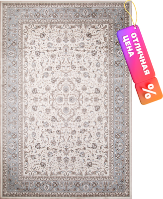 Ковер Merinos Valencia Deluxe F014-STAN-CREAM-L.BLUE (1.5х2.3)