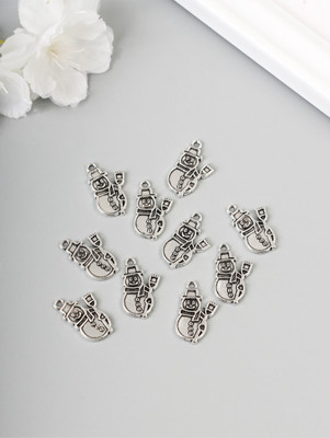 Набор подвесок декоративных Арт Узор Снеговик с метелкой / 10843148 (10шт)