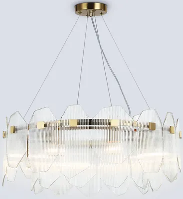 Люстра Ambrella LH31253/8 BS/CL (латунь/прозрачный)