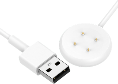 Зарядный кабель Bingo для Google Pixel Watch 2/3/Fitbit Ace LTE (белый)