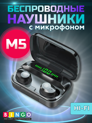 Беспроводные наушники Bingo M5 (черный)