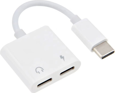 Кабель/переходник Bingo с Type-C + Type-C на Type-C (белый)