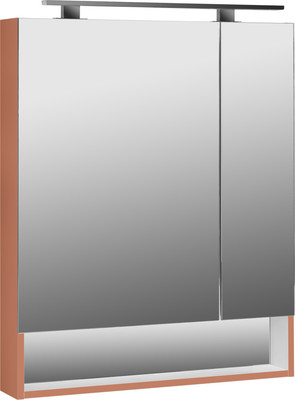 Шкаф с зеркалом для ванной Roca The Gap Original 70 / ZRU9307841 (терракот)