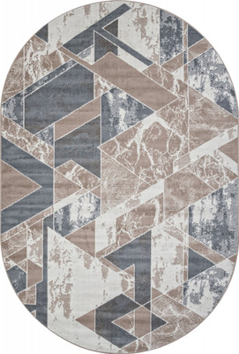 Ковер Merinos Sierra F354-OVAL-BEIGE-BLUE (2х4)