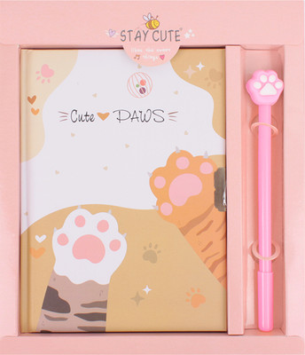 Записная книжка Darvish Милые лапки. С ручкой / DV-14625B (50л)