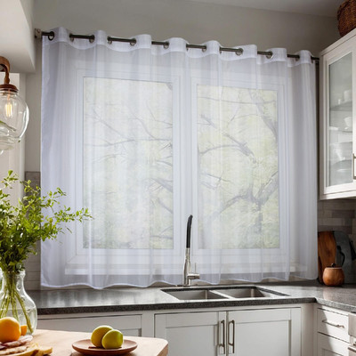 Гардина Nivasan Лайма-Белый / Hk.Lm.L