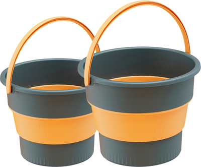 Набор складных ведер Sundays Большое / TBD0603930601A + Среднее / TBD0603930501A (17л+10л, темно-синий)