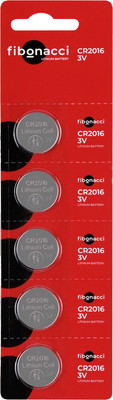 Комплект батареек Fibonacci CR2016/5B / FB-2016-5B (5шт)