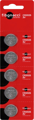 Комплект батареек Fibonacci CR2025/5B / FB-2025-5B (5шт)