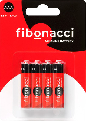 Комплект батареек Fibonacci ААA LR03/4B / FB-LR3-BL4 (4шт)