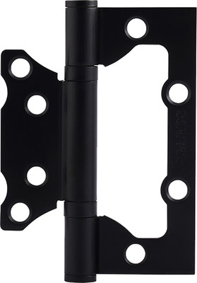 Комплект петель дверных Нора-М Isparus 800-4 FHP 100x74x2.5 накладная (черный, без колп.)