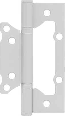 Комплект петель дверных Нора-М Isparus 800-5 FHP 100x74x2.5 накладная (белый, без колп.)