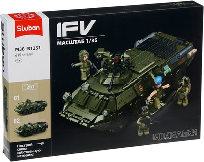 Конструктор Sluban БМД ВДВ РФ M38-B1251 / 10893583