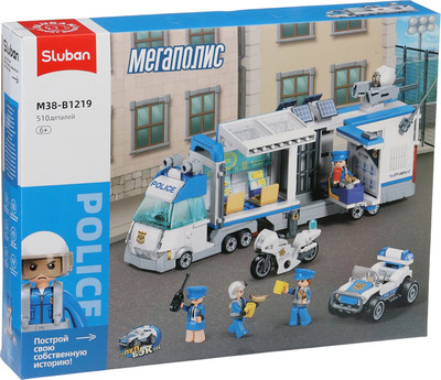 Конструктор Sluban Мобильный полицейский участок M38-B1219 / 10893576