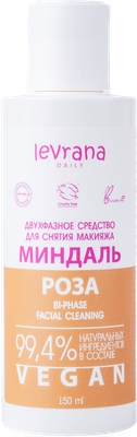 Лосьон для снятия макияжа Levrana Миндаль и роза (150мл)