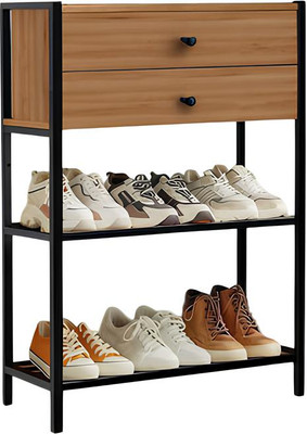 Тумба в прихожую Древпром ДП4-07 М5 (дуб горный/черный матовый)