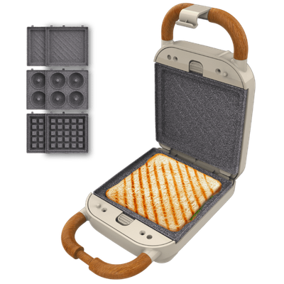 Мультипекарь Cecotec Rock'nToast Retro One Beige / 1309